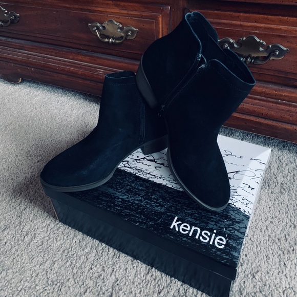 Suede Kenzie Brand Ankle Boots’ - Picture 5 of 7
